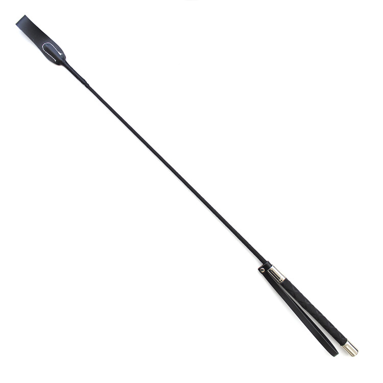 Horse Riding PU Leather Riding Whip Fun Supplies Straight Whip Pointer Slave — foto 3
