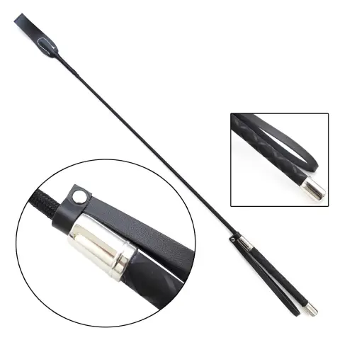 Horse Riding PU Leather Whip Fun Supplies Straight Pointer
