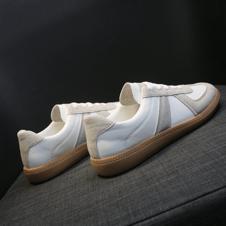 Flat White Shoes Women Retro Casual Sneakers Grey - Shop at LoveMi