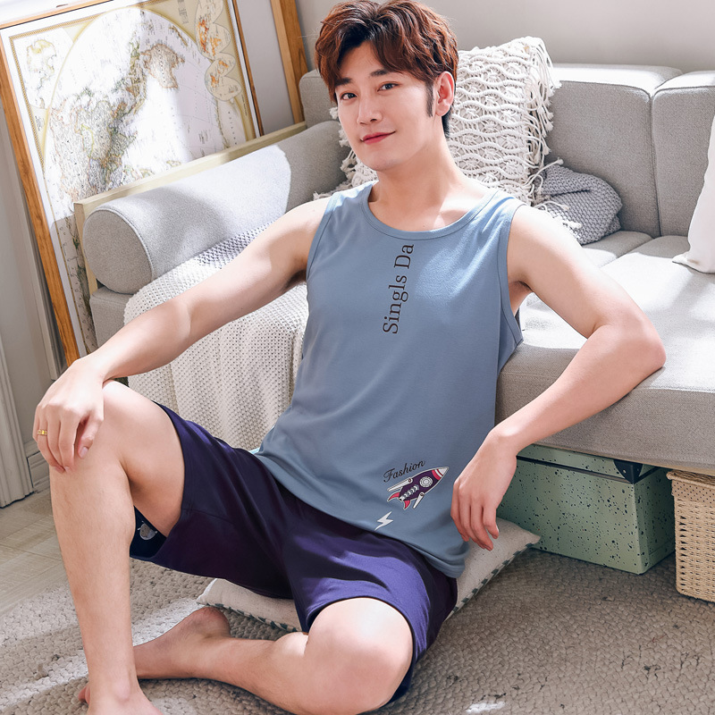 Pure Cotton Sleeveless Vest Simple Casual Outer Wear Home Service