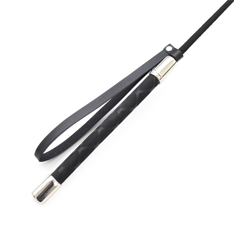 Horse Riding PU Leather Riding Whip Fun Supplies Straight Whip Pointer Slave — foto 4