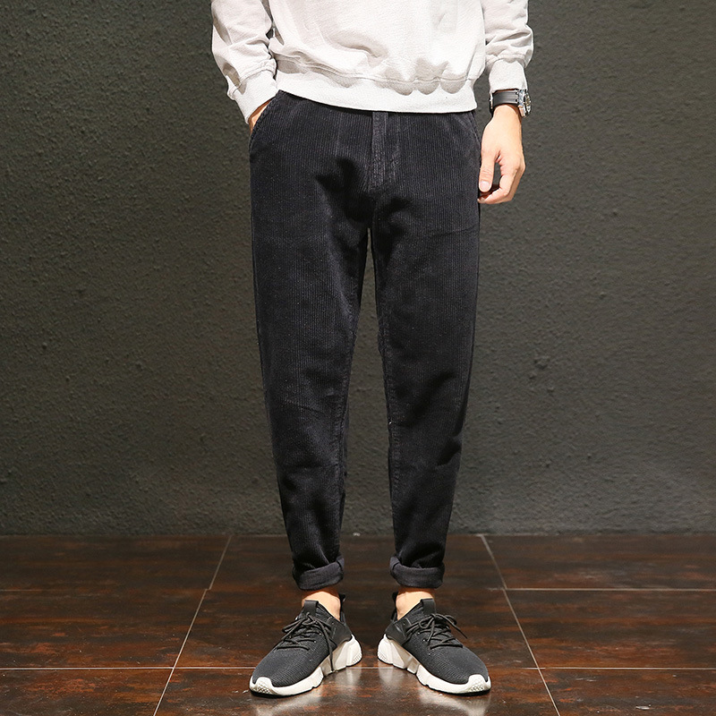 Teen's Small Feet Pants Loose Cropped Trousers men