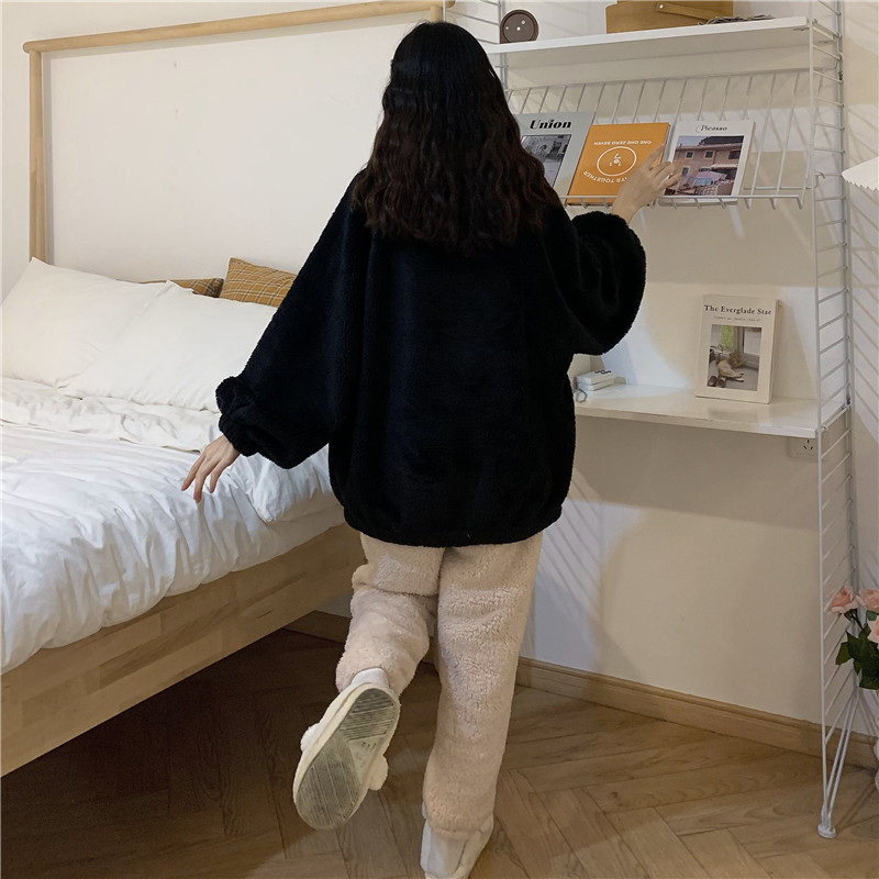 Coral Fleece Loose Pajamas Women's Home Service Suit