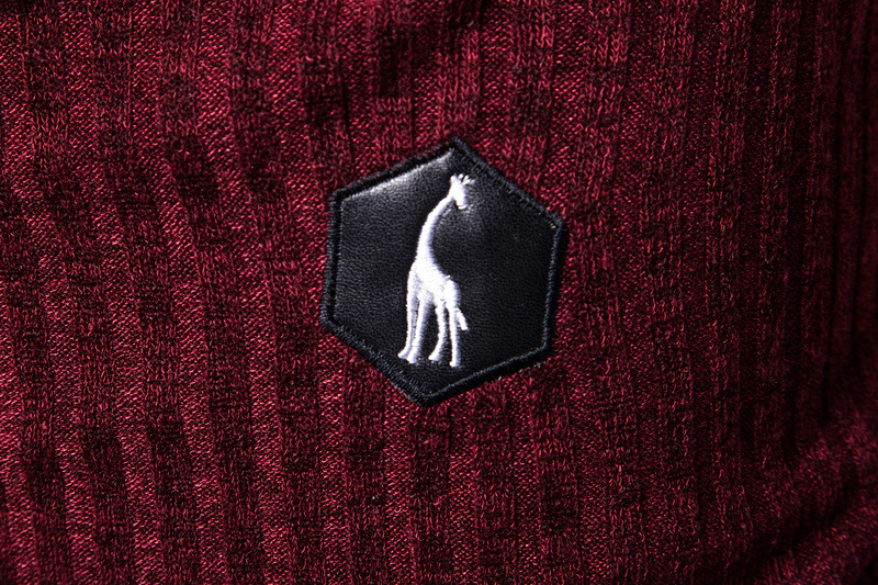 Solid Color Knit Sweater Hooded Sweater Pullover Men's Top