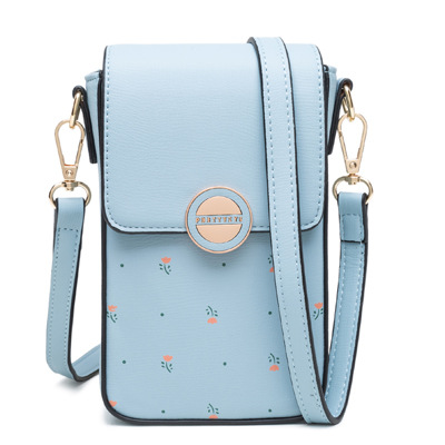 Printed Buckle Vertical Square Shoulder Bag Fashion