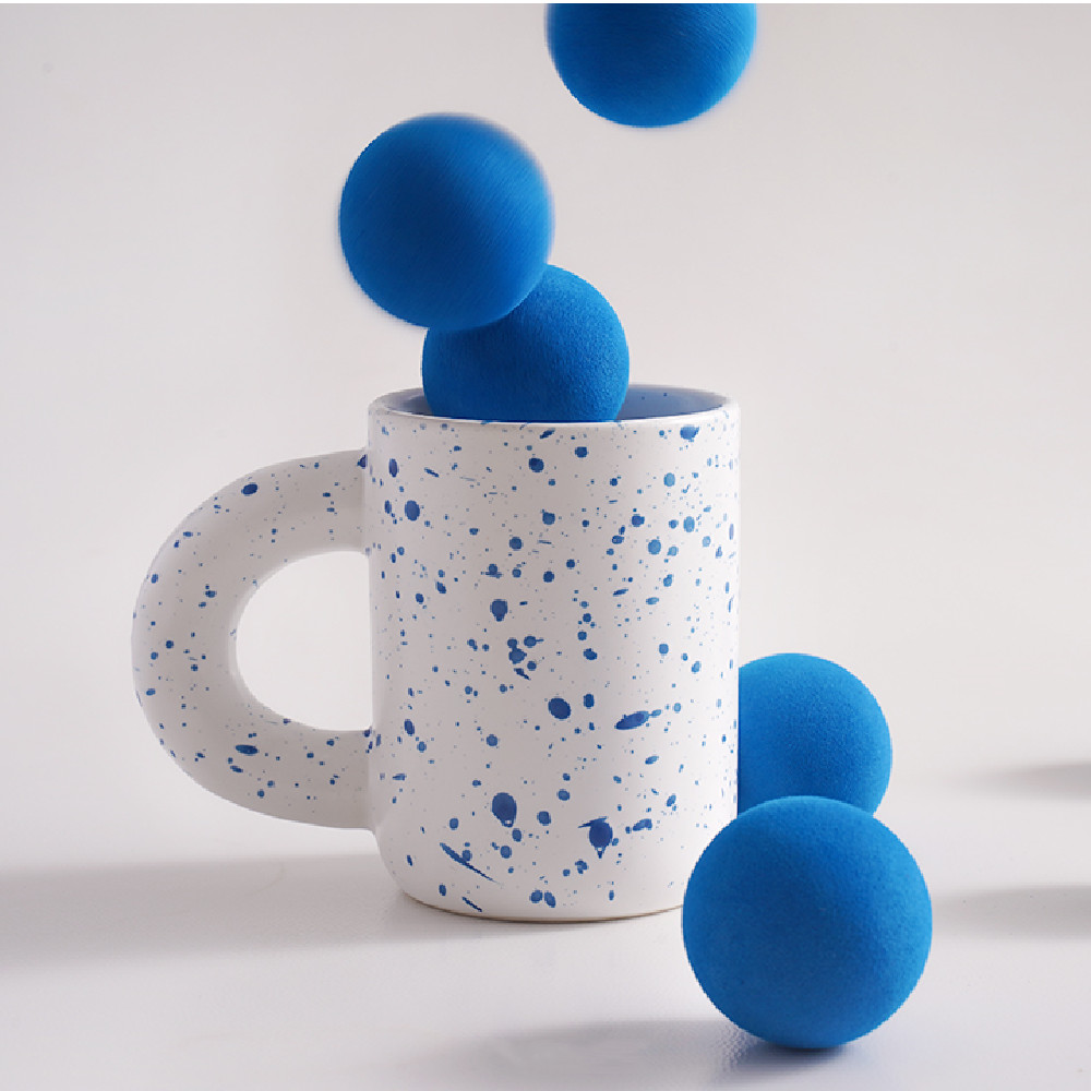 Nordic INS Style Fat Ceramic Mug With Handle