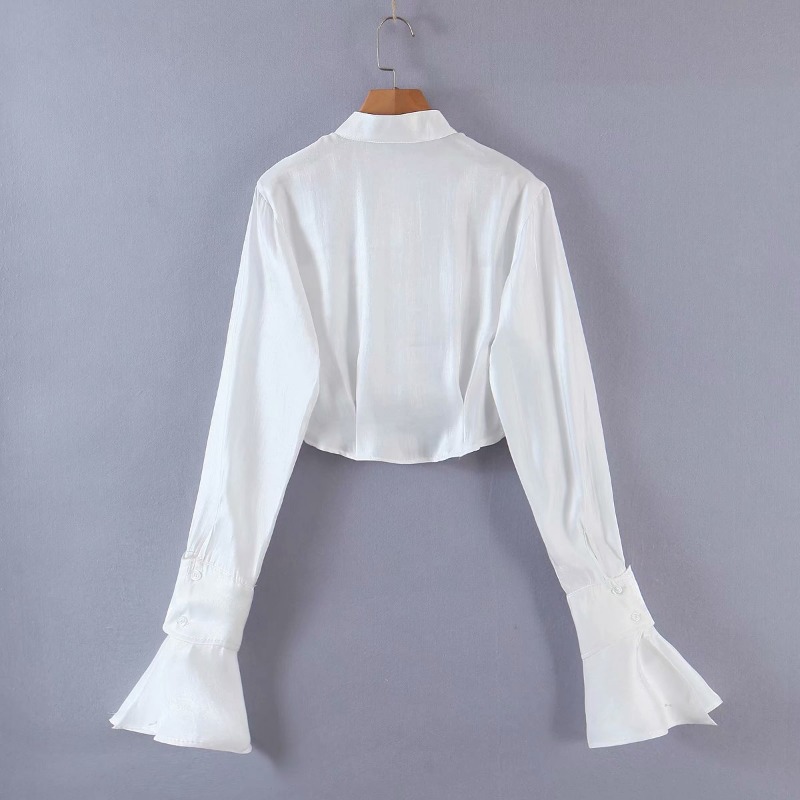 Stand-up Collar Flared Sleeve Lace Pleated Skirt Suit