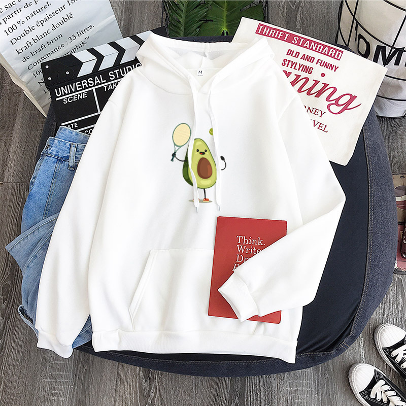 Sweatshirt Top Avocado Pattern Hoodie Couple Shirt