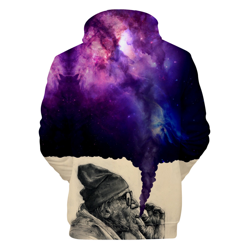 Digital Printing-Summary Series Creative Casual Trend Male 3D Sweater Series