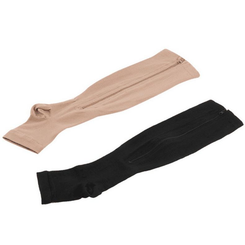 Plastic Calf Yoga Socks Compression Zipper Socks 5