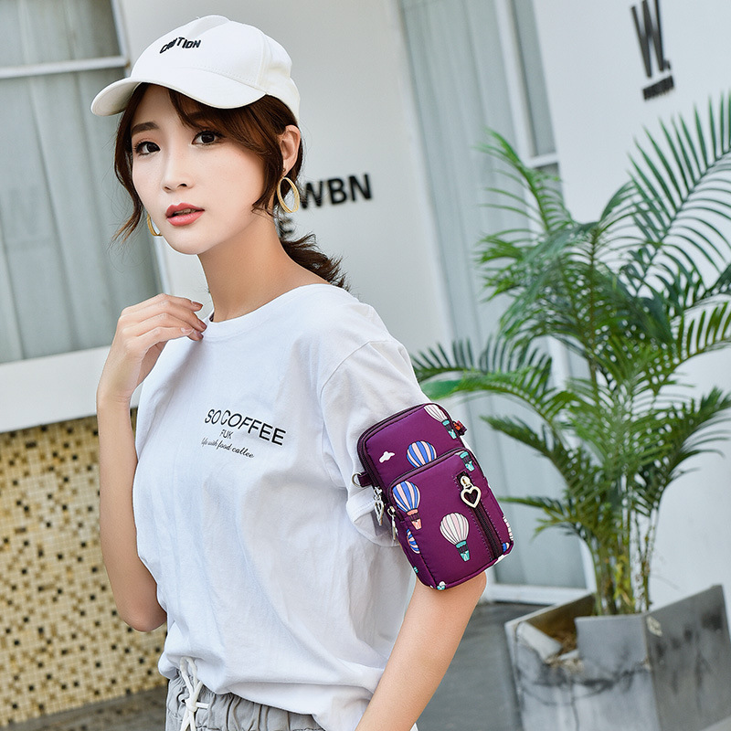Crossbody Hanging Neck Mobile Phone Cloth Bag Portable Mini Bag