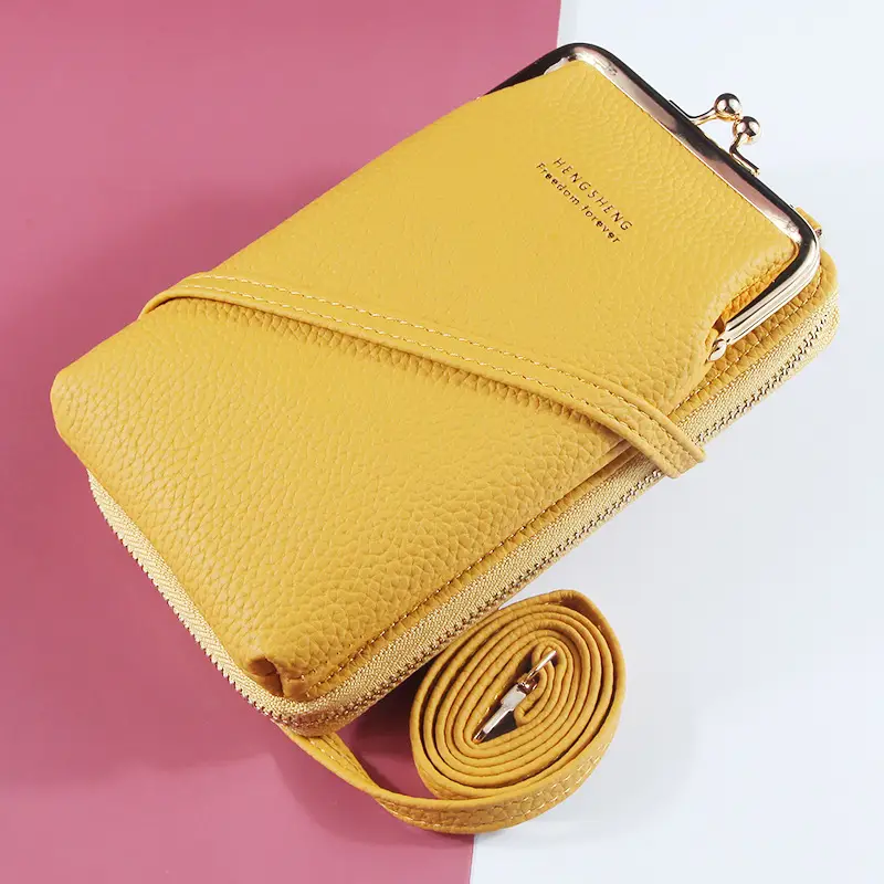 Women's Diagonal Shoulder Bag Long Wallet