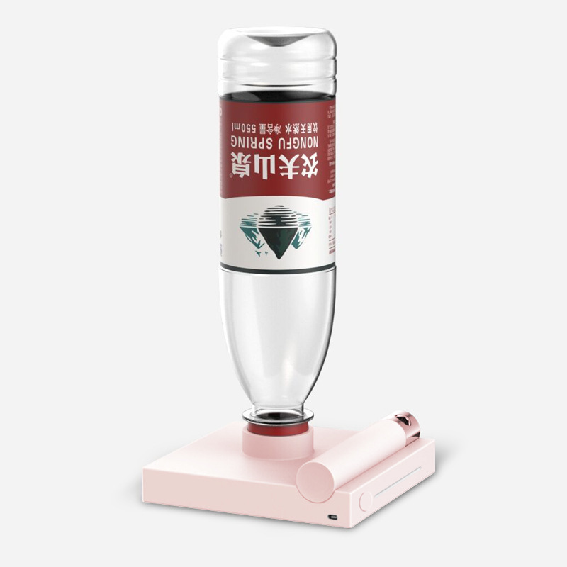 Mineral Water Bottle Humidifier Small Household Mute Bedroom Mini Portable Pink - Shop at LoveMi