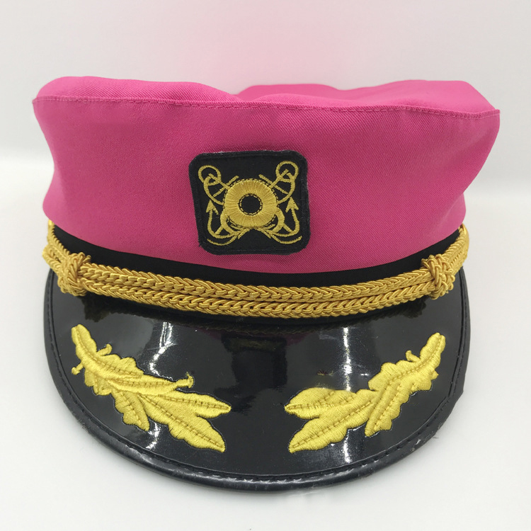 Korean version of retro men and women Navy blue navy cap