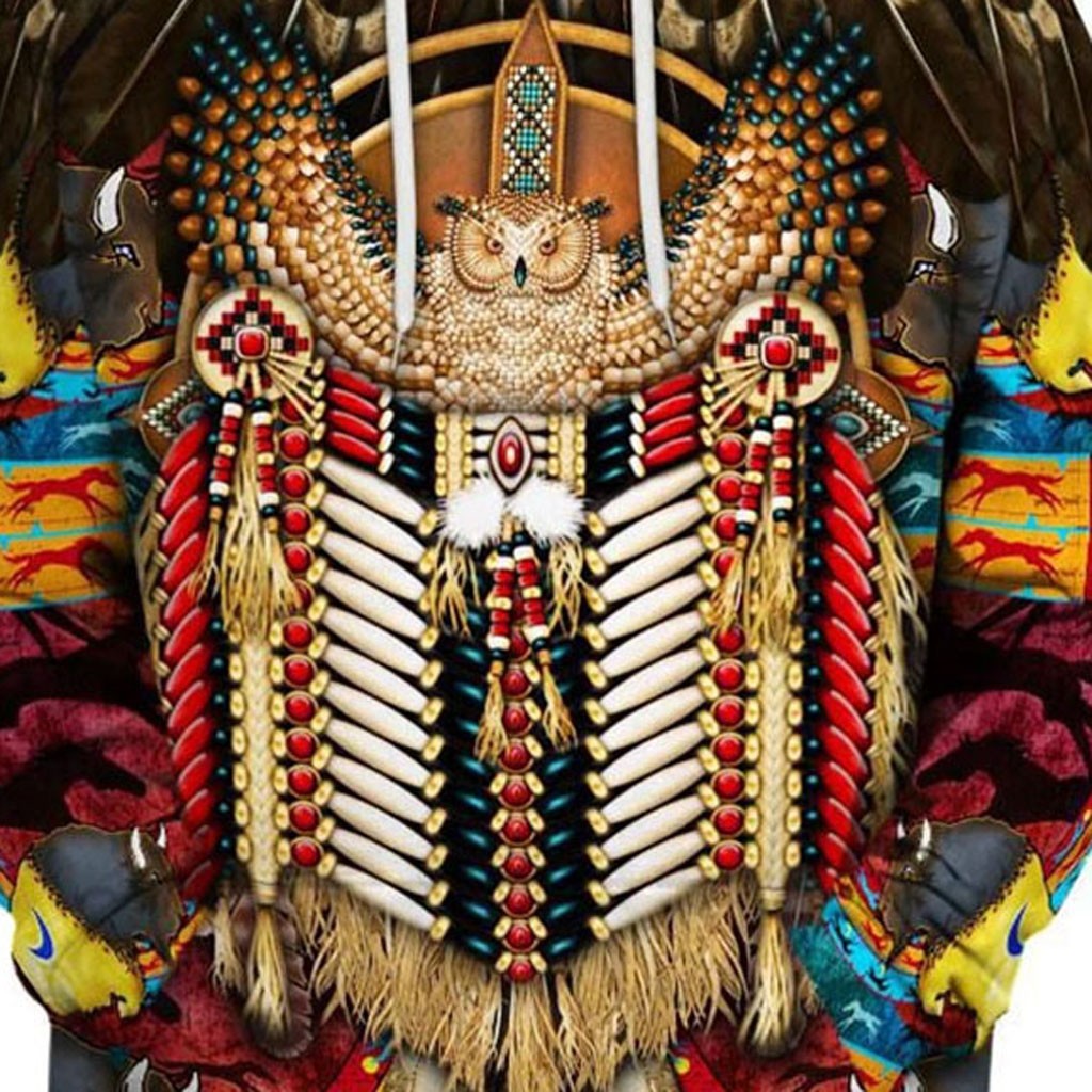 Indian Style Hoodie Digital Printing European And American Men's Sweater