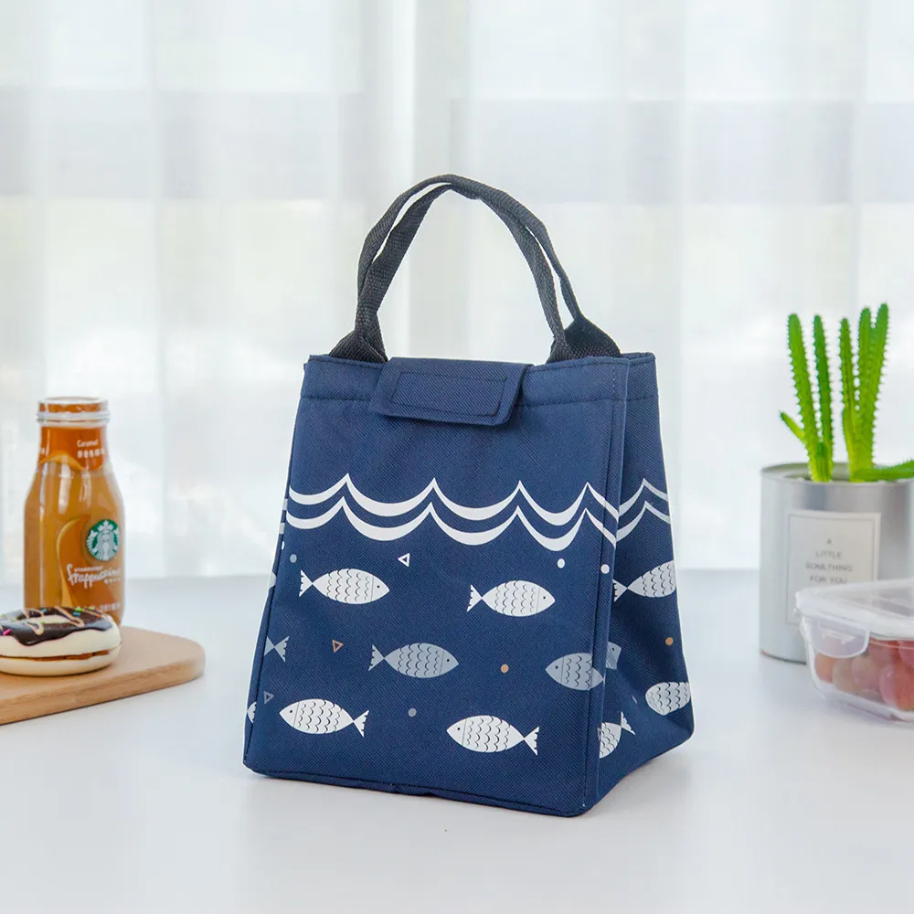 Thickened Thermal Insulation Cold Lunch Bag - Blue