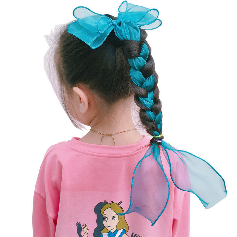 Children's Bow Hairpin, Antique Streamer, Hair Accessories Blue - Shop at LoveMi