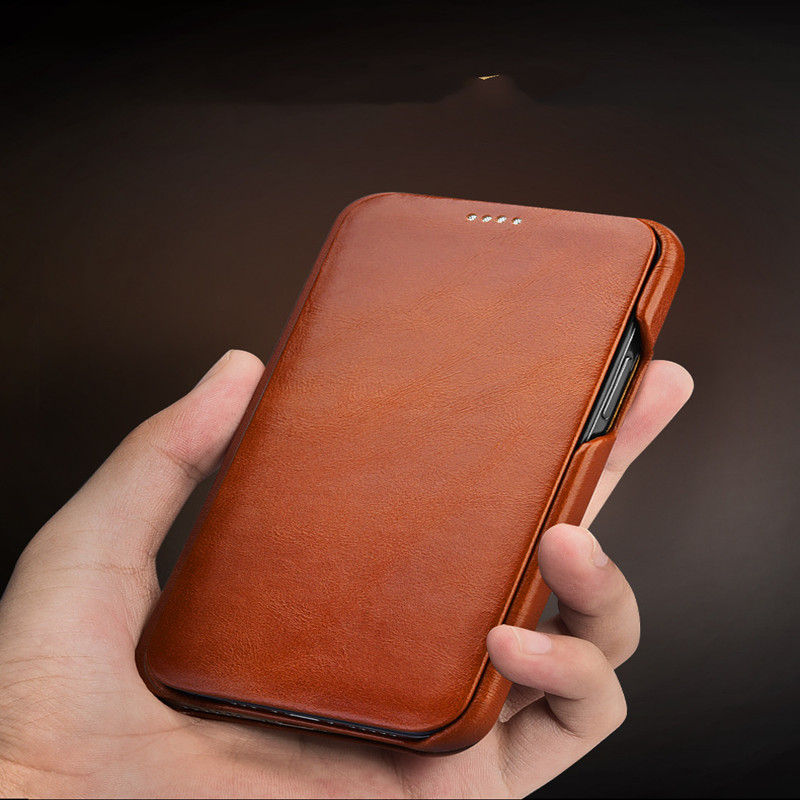 Compatible with Apple, IPhone 12Pro Max Leather Flip All-Inclusive Leather Case - Image 2