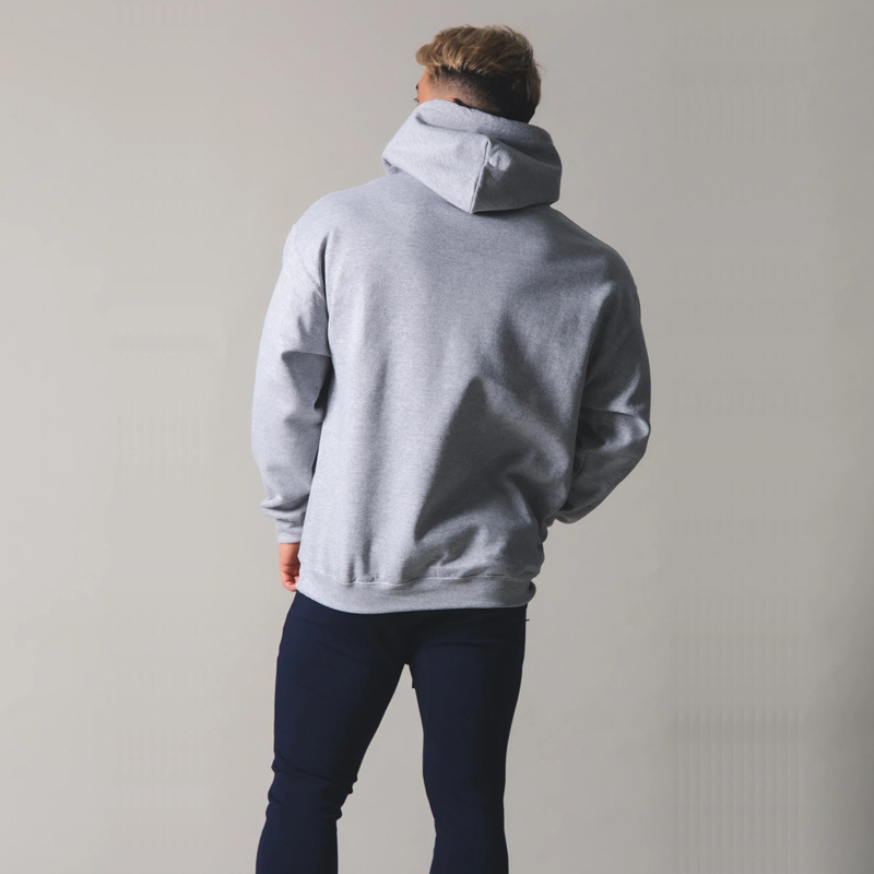 Fashion Simple Men's Hedging Hooded Sweater