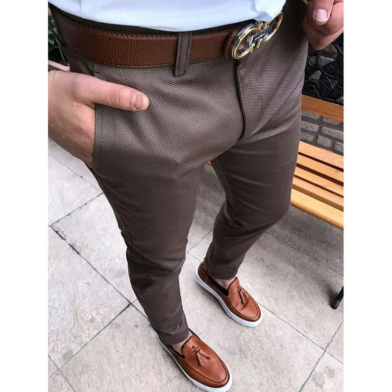 Fit Casual Trousers Men's Suit Pants Trend