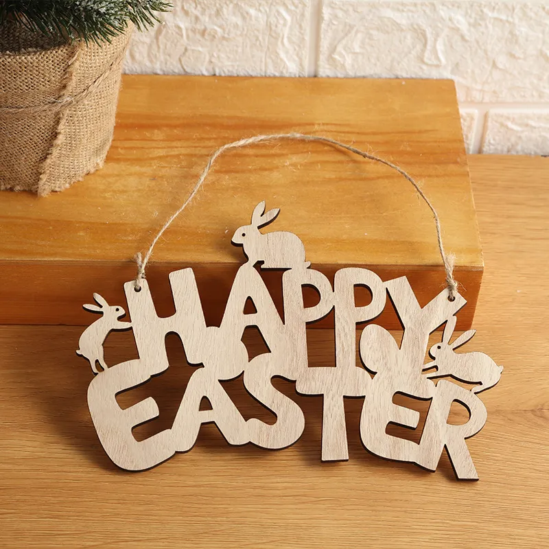 Decorations On Christmas Tree In Easter Wooden Shopping Window - 2 Letter