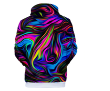 Digital Printed 3D Long Sleeve Hooded Sweatshirt