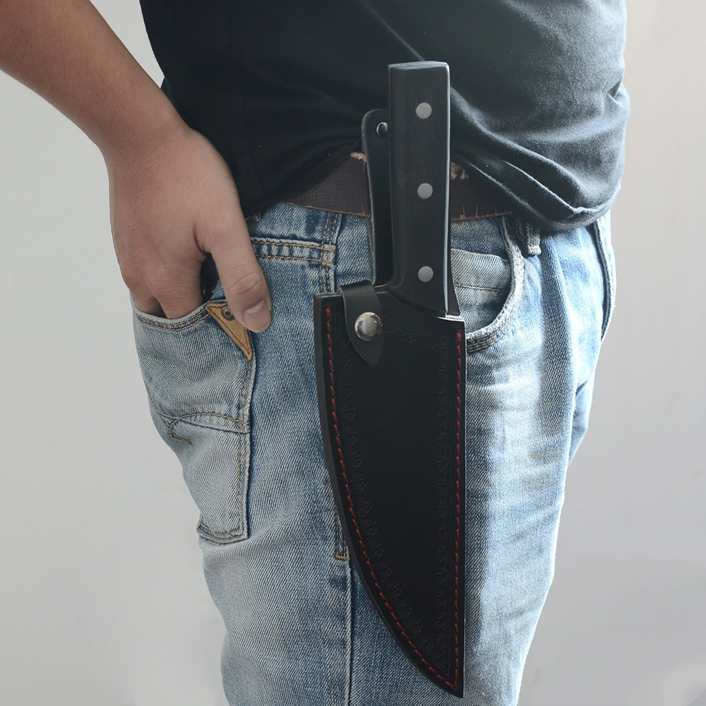 Hand Forged Small Scimitar Boning Knife High Carbon Steel Home