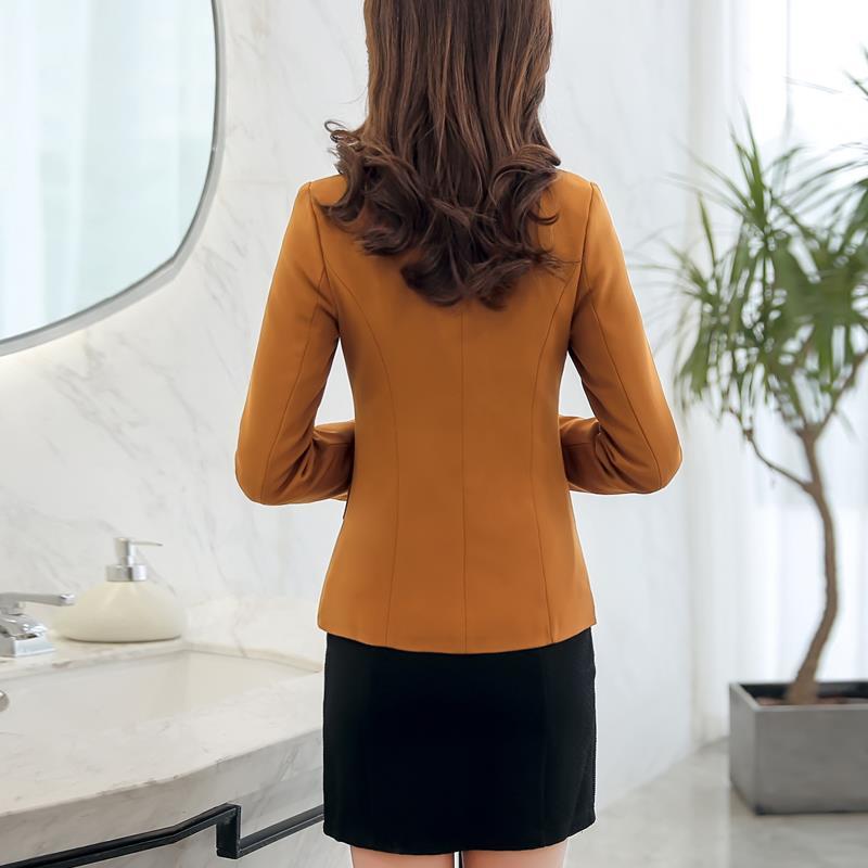 Women's Long-Sleeved Casual Temperament Small Suit Jacket Short Top