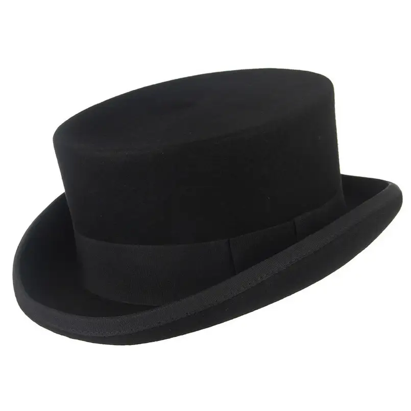 Black Felt Top Hat