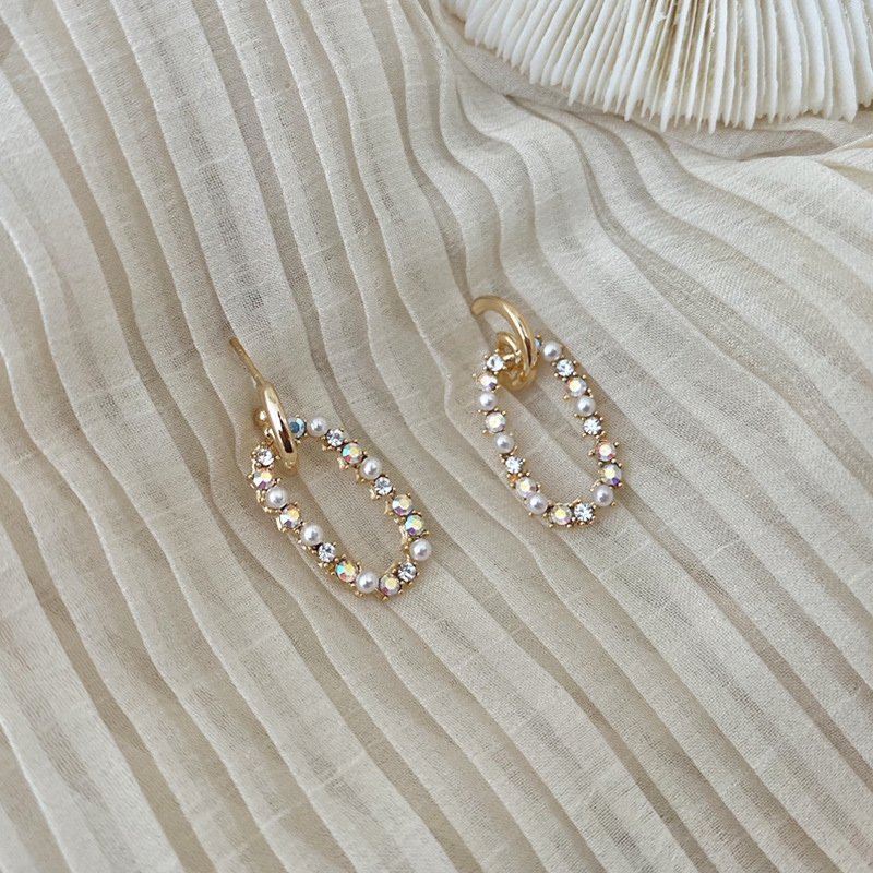 925 Silver Needle Geometric Earrings Personality Earrings Women