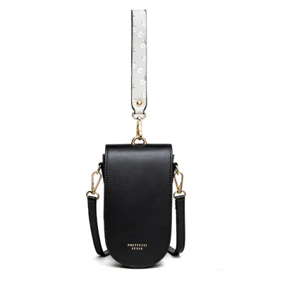 Mobile Phone Bag Korean Version PU Multifunctional Handbag Black - Shop at LoveMi