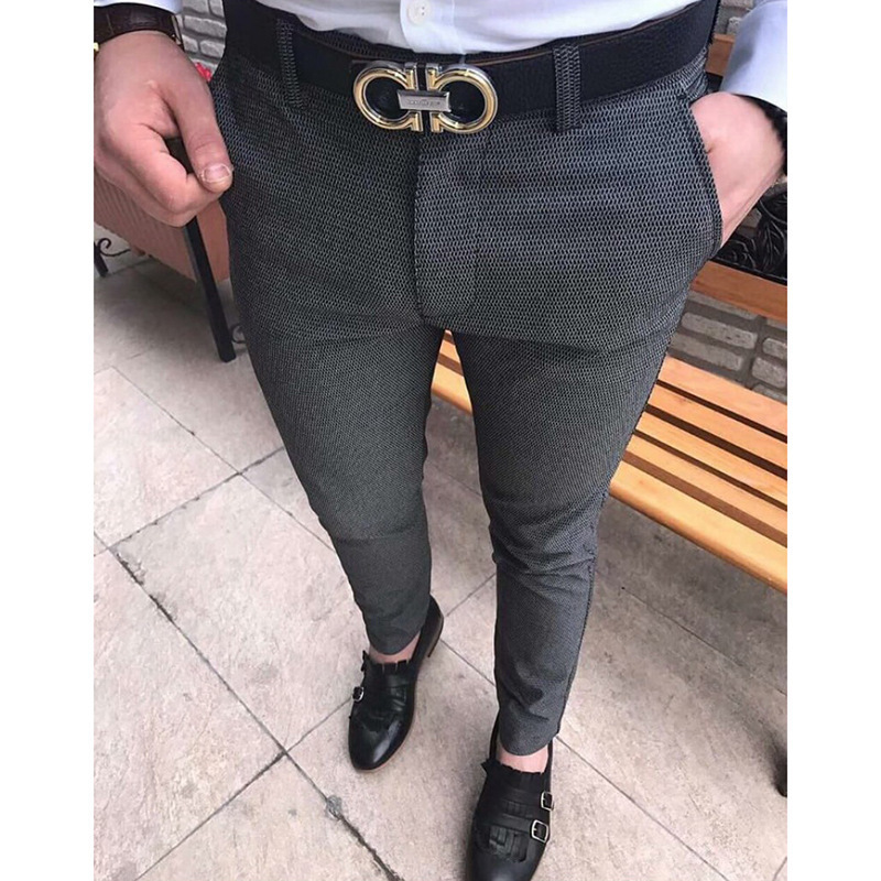 Fit Casual Trousers Men's Suit Pants Trend