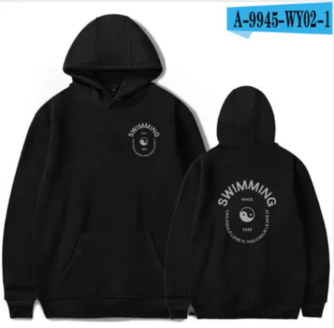 English Alphabet Clothing Hooded Sweater Men and Women Autumn