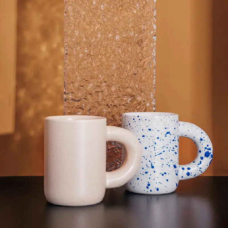 Nordic INS Style Fat Ceramic Mug With Handle