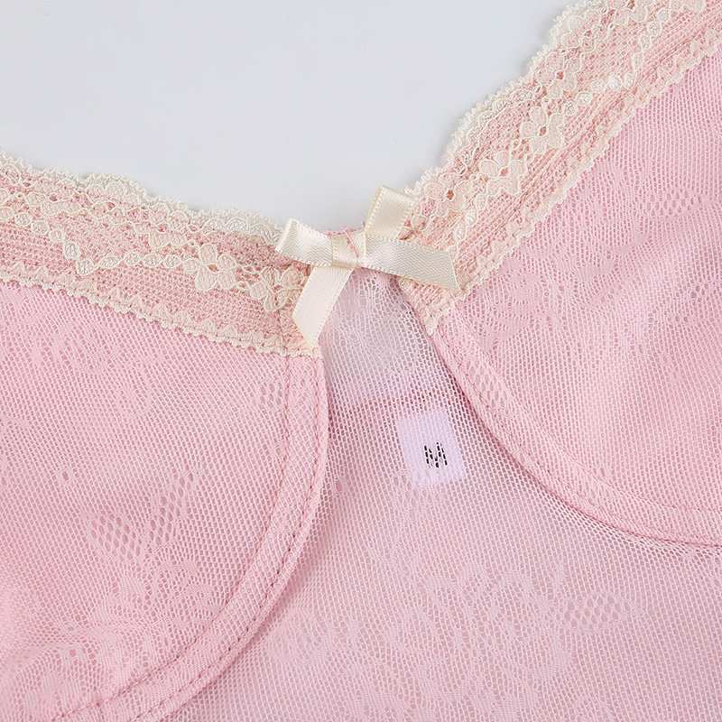 Sexy Lace Lace Stitching Camisole Spring Europe And America