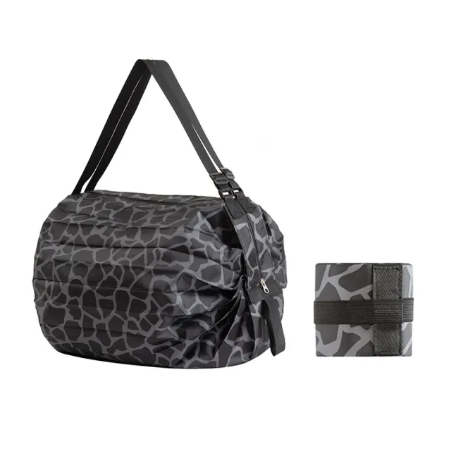 Large Capacity Shopping Bags Portable Foldable Reusable Grocery Bags Daily Commuting Picnic Camping Storage Bag Black - Shop at LoveMi