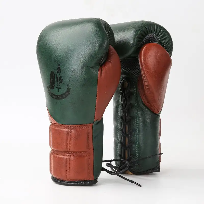 Boxing Hand Dyed Tire Leather Handmade Gloves