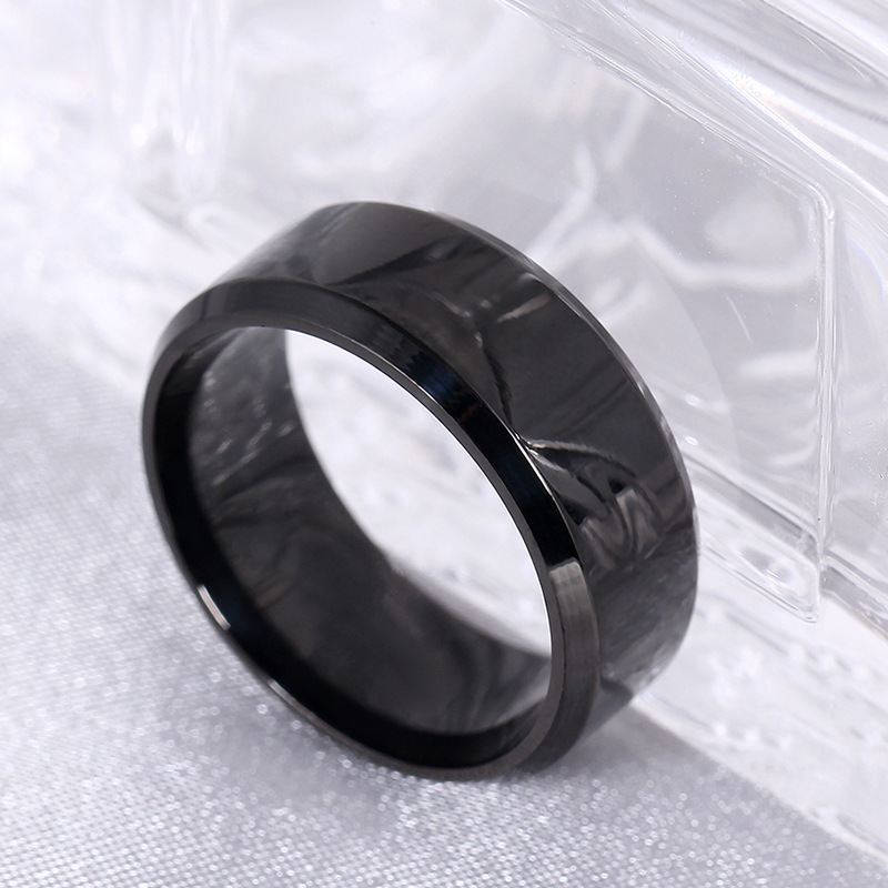 Titanium Steel Ring Men's Ring Scratch Resistant Tungsten Steel Ring