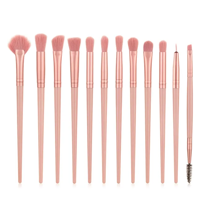 New Product 12 Makeup Brushes Set, Eye Brush, Makeup Straight Eyeliner - Shop at LoveMi