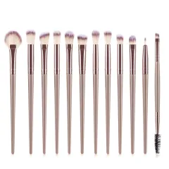 New Product 12 Makeup Brushes Set, Eye Brush, Makeup - Brown - View 1