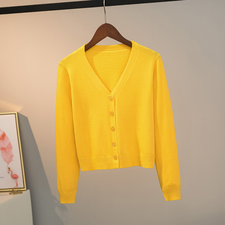 Slim and Thin, With a Short Sweater Coat Top