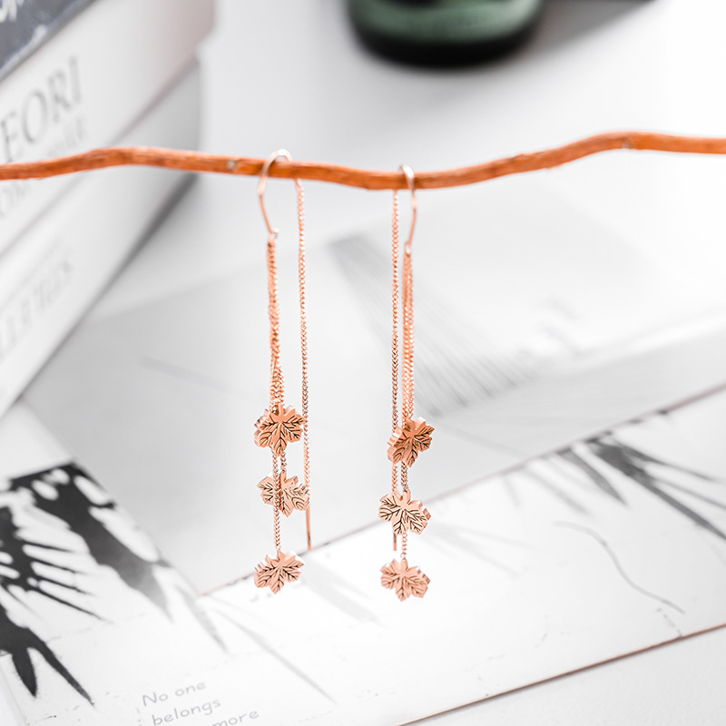 Titanium Steel Tassel Does Not Fade Light Luxury Romantic Ear Studs