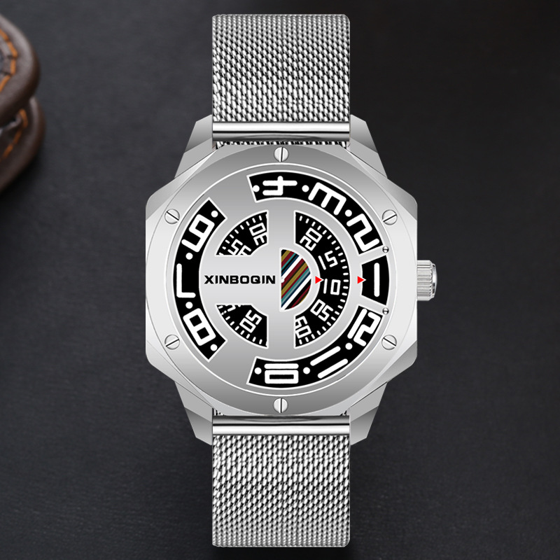 No Pointer Waterproof Creative Quartz Watch