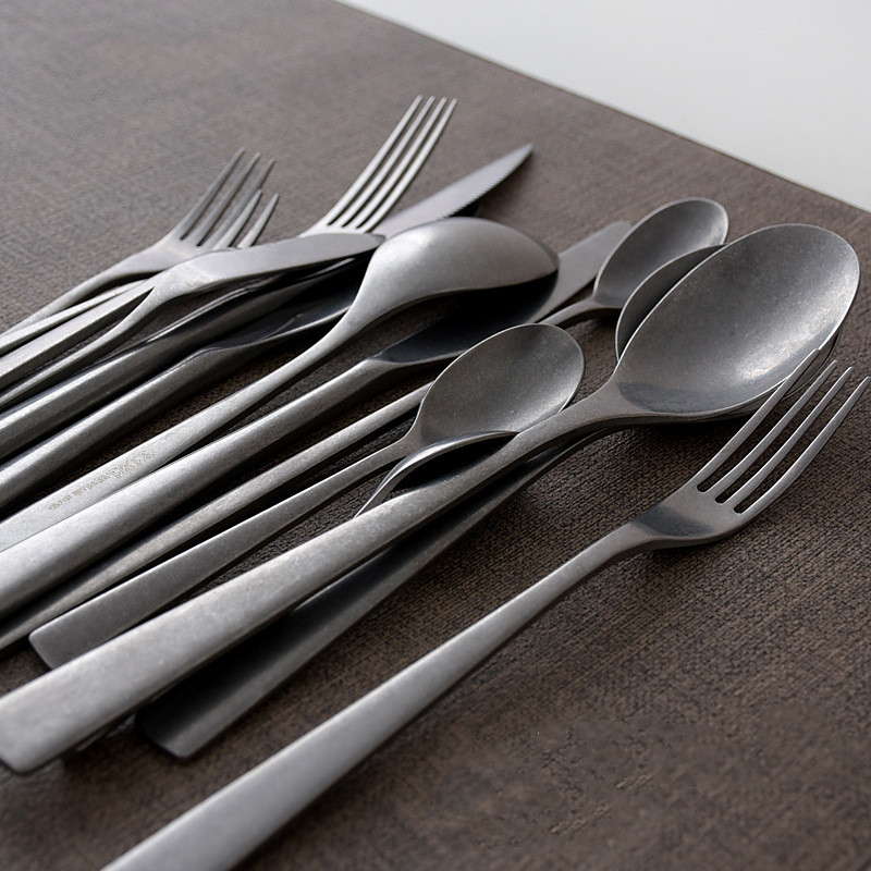 Nordic Snowflake Retro Design Stainless Steel Tableware