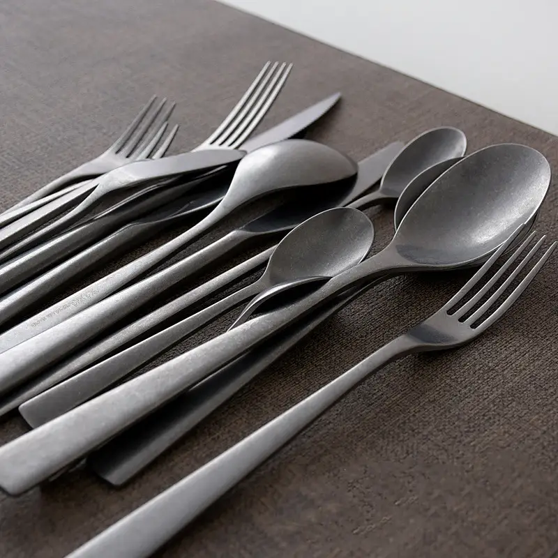 Nordic Snowflake Retro Design Stainless Steel Tableware