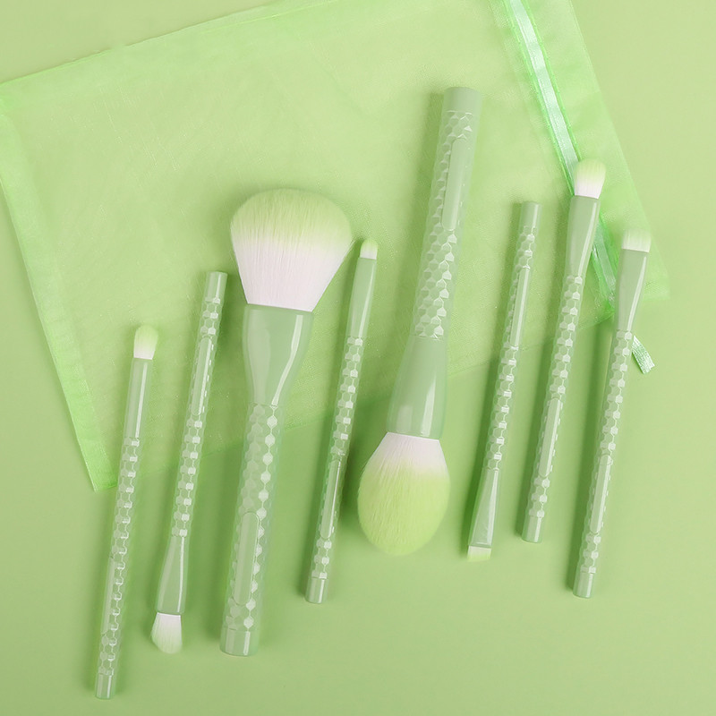 Makeup Brush Set Full Set Of Super Soft Brushes Green - Shop at LoveMi