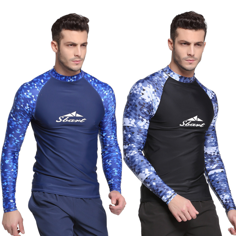 Sea Sun Protection Suit Men's Wetsuit Tight Elastic Split Body