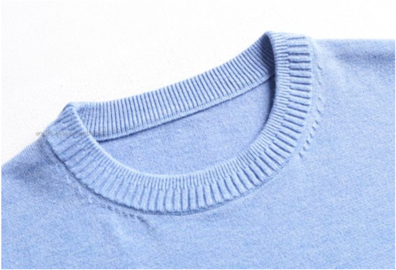 Fashion Trend Simple Solid Color Round Neck Sweater