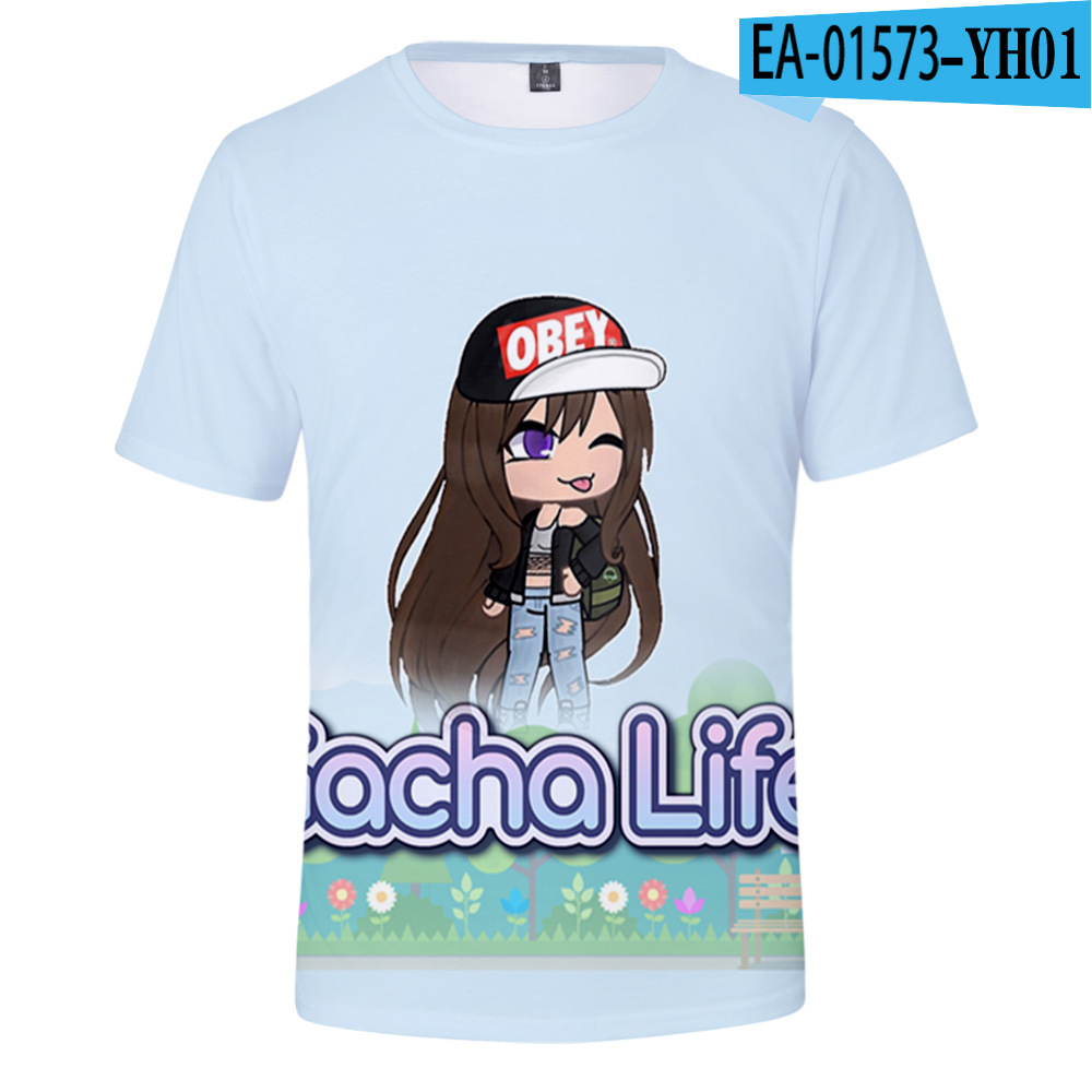 Digital Color Printing Summer 3D Short Sleeve T-shirt