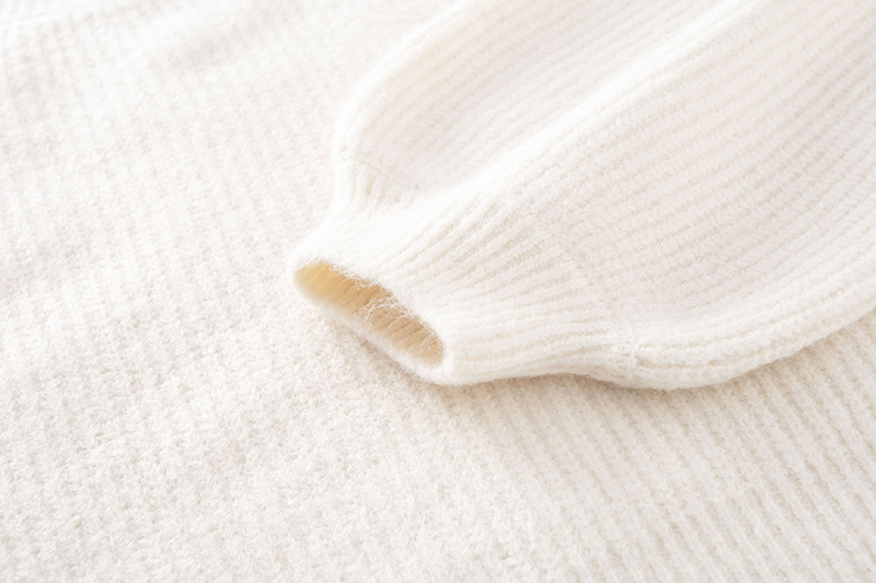 Loose and Lazy Little High Neck Lantern Sleeve Sweater